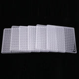 Max 6Pcs Clear Perler Beads Pegboard fits 5mm Bead for DIY Children Craft Square