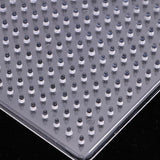 Max 6Pcs Clear Perler Beads Pegboard fits 5mm Bead for DIY Children Craft Square