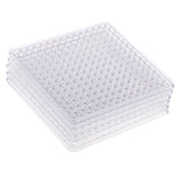 Max 6Pcs Clear Perler Beads Pegboard fits 5mm Bead for DIY Children Craft Square