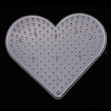 Max 6Pcs Clear Perler Beads Pegboard fits 5mm Bead for DIY Children Craft Love