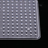 Max 6Pcs Clear Perler Beads Pegboard fits 5mm Bead for DIY Children Craft Love