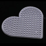 Max 6Pcs Clear Perler Beads Pegboard fits 5mm Bead for DIY Children Craft Love