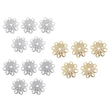 Max 5Pcs Plum Blossom Cap Bead Cap Flower Jewelry Accessories DIY Craft Silver