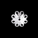 Max 5Pcs Plum Blossom Cap Bead Cap Flower Jewelry Accessories DIY Craft Silver