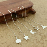 Max 5 Pieces Sterling Silver Earring Findings Drop Charm Pendant  12x10mm hollow