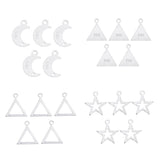 Max 5 Pieces Sterling Silver Earring Findings Drop Charm Pendant  12x10mm hollow
