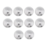 Maxbell Sterling Silver Bead Cap Tassel End Caps Jewelry Making Findings 10pcs 6mm