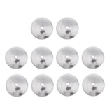 Maxbell Sterling Silver Bead Cap Tassel End Caps Jewelry Making Findings 10pcs 6mm