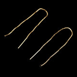 Maxbell 1 Pair Sterling Silver Threader Earrings Dangle Drop Earrings Gold