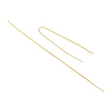 Maxbell 1 Pair Sterling Silver Threader Earrings Dangle Drop Earrings Gold