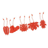 Max 10 Pieces Wooden Animal Leaf Hanging Pendant for Christmas Tree Decorations