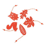 Max 10 Pieces Wooden Animal Leaf Hanging Pendant for Christmas Tree Decorations