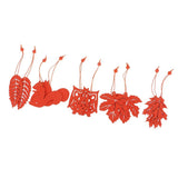 Max 10 Pieces Wooden Animal Leaf Hanging Pendant for Christmas Tree Decorations