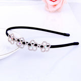 Max 12 Pieces Girl / Women Ribbon Wrapped Headband DIY Hair Loop Band Accessory