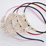 Max 12 Pieces Girl / Women Ribbon Wrapped Headband DIY Hair Loop Band Accessory
