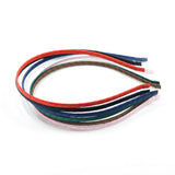 Max 12 Pieces Girl / Women Ribbon Wrapped Headband DIY Hair Loop Band Accessory