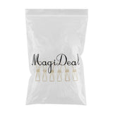 Maxbell Hollow Metal Long Tail Binder Clips Paper Clips 6 Pieces 5.3x2cm Gold