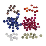 Maxbell 10 Pieces Multicolor Cabochon Beads Gemstone for Jewlery  Red Leopard