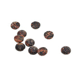 Maxbell 10 Pieces Multicolor Cabochon Beads Gemstone for Jewlery  Red Leopard