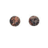 Maxbell 10 Pieces Multicolor Cabochon Beads Gemstone for Jewlery  Red Leopard