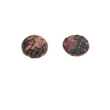 Maxbell 10 Pieces Multicolor Cabochon Beads Gemstone for Jewlery  Red Leopard