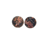 Maxbell 10 Pieces Multicolor Cabochon Beads Gemstone for Jewlery  Red Leopard