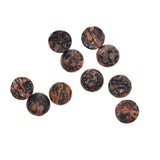Maxbell 10 Pieces Multicolor Cabochon Beads Gemstone for Jewlery  Red Leopard