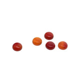Maxbell 10 Pieces Multicolor Cabochon Beads Gemstone for Jewlery  Red Agate