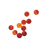 Maxbell 10 Pieces Multicolor Cabochon Beads Gemstone for Jewlery  Red Agate