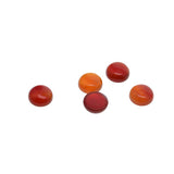 Maxbell 10 Pieces Multicolor Cabochon Beads Gemstone for Jewlery  Red Agate