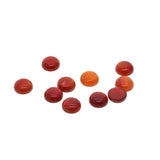 Maxbell 10 Pieces Multicolor Cabochon Beads Gemstone for Jewlery  Red Agate