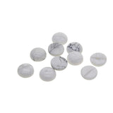 Maxbell 10 Pieces Multicolor Cabochon Beads Gemstone for Jewlery  WhiteTurquoise