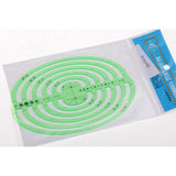 Maxbell 1Pc Plastic Drawing Templates Measuring Geometric Rulers Large Oval