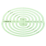 Maxbell 1Pc Plastic Drawing Templates Measuring Geometric Rulers Large Oval