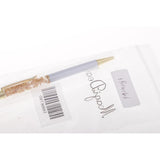 Maxbell Ballpoint Pen Rotating Gold foil Into Oil Metal Pen Gift for Friend White