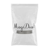 Maxbell 1 Roll of Stainless Steel Wire Tiger Tail Beading Wire Cord 80 Meters 0.35mm