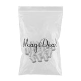 Max 50Pcs Tubular Large Hole Beads Necklace Pendant for Making Jewelry Sliver