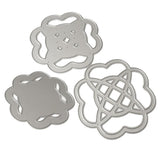 Maxbell 3 Pieces Cutting Dies Scrapbook Photo Album Embossed Decoration DIY Crafts