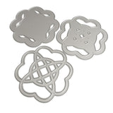 Maxbell 3 Pieces Cutting Dies Scrapbook Photo Album Embossed Decoration DIY Crafts
