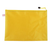 Max Waterproof Zippered Document Folder File Bags Office Supplies Yellow A4