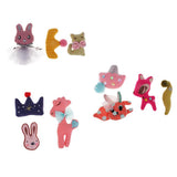 Max Cotton Animals Crown Embellishments for DIY Hair Accessories 3 Pieces A