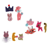 Max Cotton Animals Crown Embellishments for DIY Hair Accessories 3 Pieces A