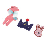 Max Cotton Animals Crown Embellishments for DIY Hair Accessories 3 Pieces A