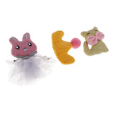 Max Cotton Animals Crown Embellishments for DIY Hair Accessories 3 Pieces B