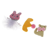 Max Cotton Animals Crown Embellishments for DIY Hair Accessories 3 Pieces B