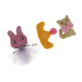 Max Cotton Animals Crown Embellishments for DIY Hair Accessories 3 Pieces B