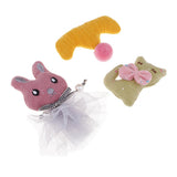 Max Cotton Animals Crown Embellishments for DIY Hair Accessories 3 Pieces B