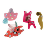 Max Cotton Animals Crown Embellishments for DIY Hair Accessories 4 Pieces C