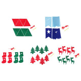 Max 8 Pieces Multiple Style Xmas Ornament Decorations 200x140mm Elk