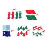 Max 8 Pieces Multiple Style Xmas Ornament Decorations 200x140mm Elk
